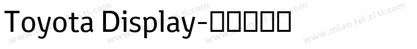 Toyota Display字体转换